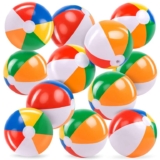 JOYIN 12 Pack Rainbow Beach Balls, 12 – Sold by Joyin Direct/FBA