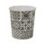 JVL Mosaic Navy Waste Paper Bin, 27cm X 25cm Approx