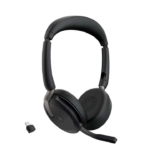 Jabra Evolve2 65 Flex – Wireless Stereo Headset with Bluetooth, Noise-cancelling Technology. Sold & dispatched by Amazon EU