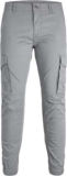 Jack & Jones Mens Jpstpaul Jjflake Cargo Noos Cargo Trousers, Grey, Size 27W / 32L