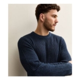 Jack & Jones Navy Regular Ribbed Jumper