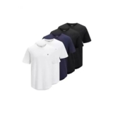 Jack & Jones Pack of 5 Short Sleeve Crew Neck T-Shirts