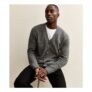 Jack and Jones Grey Knit V-Neck Cardigan