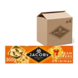 Jacobs Original Cream Crackers, 300 G Pack of 4