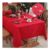 Jacquard Christmas Tablecloth 152×213 Cm Waterproof Anti-Shrink Red