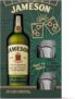 Jameson Irish Whiskey Original Blended and Triple Distilled Whiskey Glasses Gift Set, 70cl 40%