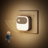 JandCase Night Light, Motion Sensor Night Light, 2 Pack Plug in Night Lights, Adjustable Color Temperature 3000K/4000K/5000K, Dusk to Dawn Sensor, Dimmable, for Stairs, Bedroom, Hallway, Kitchen