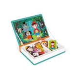 Janod MagnetiBook 40-Piece Magnetic Educational Set for Ages 3