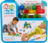Jelly Blox Vehicle Kit – Includes 35 Blocks – Toddler & Preschool Building Block Toy, Kids Can Squeeze, Stretch, Squish