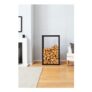 Jet Black Neo Indoor Firewood Log Rack