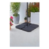 Jet Black Neo Water-Filled Overhanging Parasol Base