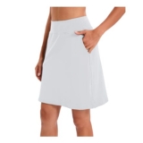 Jhsnjnr Womens Golf Skorts with Pockets Knee Length Elasticated Waist