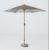 John Lewis Wood-Effect Wind-Up Parasol, 2.7m, Grey