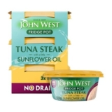 John West No Drain Fridge Pot Tuna Steak in Sunflower Oil (3x110g)
