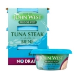 John West No Drain Fridge Pot Tuna Steak with a Little Brine 3x110g