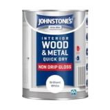 Johnstones – Wood & Metal Paint – Gloss Finish – Brilliant White – 1.25l