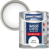 Johnstones Wood & Metal Paint Gloss Finish, White Whisper 750ml