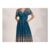 Jolie Moi Mesh Floral Mirrored Midaxi Dress, Teal Floral