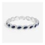 Jon Richard Blue Crystal Navette Stretch Bracelet