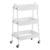 Jowkou 3-Tier Metal Rolling Cart with Lockable Casters