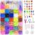 Jsdoin 2700 Loom Bands Kit, 30 Colors Loom Rubber Bands with Clips Charms Beads and Other Accessories for DIY Friendship Bracelet Making Kits, Craft Kits, Best Halloween Christmas Birthday Gifts