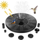Jsdoin Solar Fountain Pump,Solar Powered Water Features with 7 Nozzles for The Garden, Floating Pond Pump for Bird Bath,Pool, Patio,Pond and Fish Tank