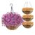 Jusbefine 4 Pack 20cm Hanging Flower Baskets with Liners