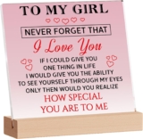 KAAYEE Valentines Gifts for Her, Girlfriend Valentines Gifts, Valentines Gift for Wife, Anniversary Acrylic Plaque Gift for Women, Partner and Fiancee Presents for Lover on Birthday