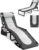 KEPLIN Foldable Sun Lounger Chair – Padded Two Tone Outdoor Garden Recliner, 4 Position Adjustable Backrest, 600D Oxford Fabric, Portable Patio Camping Deck Chair – 110kg Capacity
