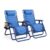 KEPLIN Set of 2 XXL Premium Heavy Duty Padded Zero Gravity Chairs