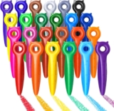 KERIFI Cat Shaped Crayons for Toddlers, 24 Non-Toxic Colors, Easy Grip for Little Hands, Safe Drawing Fun for Kids Ages 1-4, Perfect for Toddlers Art & School Supplies, Giftable Crayon Set