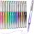 KERIFI Liquid Ink Rollerball Pens, 12 Coloured Pens, Smooth Writing, Quick Dry, 0.5mm Gel Ink Pens for Writing, Journaling, Drawing, High Capacity, No Bleed & Smear Smudge Stationery Supplies