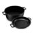 KICHLY 2 in 1 Cast Iron Dutch Oven with Dual Purpose Lid