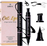 KIMUSE Winged Eyeliner Stamp-2 Eyeliner Pens for Perfect Wing Cat Eye Stamp Eyeliner Waterproof Smudge Proof, Long Lasting Makeup Liquid Eye Liner (black)