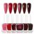 KLAYZON 6 PCs Burgundy Glitter Quick Dry Nail Varnish Set