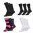 KNWER 3 Pairs Mens Breathable Cotton Socks (Various Options)