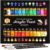 KOLOR KINGDOM Acrylic Paint Set 24 Colours Canvas Paints Kit with 3 Paint Brushes for Crafts,Kids Paints, Paper, Rock Painting, Wood,Ceramic & Fabric Vibrant Colors (24 X 12ML)