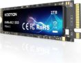 KOOTION 2TB NVMe M.2 SSD, PCIe 4.0 M.2 2280 – Up to 5000MB/s – Sold by KOOTION MEMORY FBA