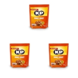 KP Nuts Share Bag of Honey Roast Flavoured Peanuts, 225g (Pack of 3)