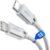 KabelDirekt USB C Cable for Fast Charging, Break-Resistant Metal Plugs Nylon Braiding