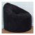 Kaikoo Black Brushed Faux Suede Bean Bag Chair