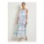 Kaleidoscope Floral Print Frill Maxi Dress
