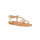 Kaleidoscope Gold Diamante Strappy Sandals