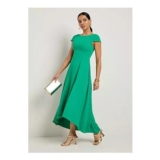 Kaleidoscope Green Hi Low Hem Maxi Dress