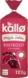 Kallo Beetroot & Balsamic Veggie Cakes, Lentil & Pea Puffed Crackers (£1.42 S&S)
