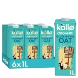 Kallo Organic Oat Drink, Made with Only 3 ingredients, Gluten-Free, Vegan Friendly, Plant-Based Protein, 6 x 1 Litre S&S £9.97