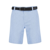 Kamdi Cotton Chino Shorts with Woven Belt