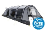 Kampa Studland 8 Air Tent 2025 with Free Footprint and Carpet