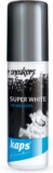 Kaps Shoe Whitener for Trainers – White Trainer Paint for Leather, Canvas and Textile Shoes, Restores White Colour with Built-in Sponge Applicator, 75ml Super White