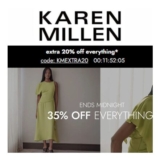 Karen Millen Sale – up to 35% Extra 20% off on Everything – ENDS MIDNIGHT